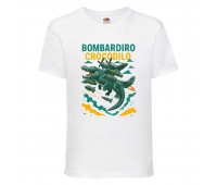 Футболка детская Брейнрот Бомбардиро Крокодило итальянский мем (brainrot Bombardiro Crocodilo 003) белая 152 см Футболка детская Брейнрот Бомбардиро Крокодило итальянский мем (brainrot Bombardiro Crocodilo 003) белая 152 см