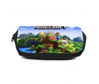 Школьный пенал Майнкрафт органайзер универсальный (Minecraft-0011-1black) черный