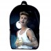Рюкзак Джастин Бибер (School Gear bag  Justin Bieber 03) черный, 39 х 27 х 14 см