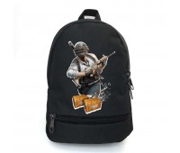 Рюкзак ПУБГ Батлграундс PUBG Battlegrounds подростковый BIG School Bag 004-XL черный (43 х 30  х 17 см)