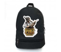 Рюкзак ПУБГ Батлграундс PUBG Battlegrounds подростковый BIG School Bag 007-XL черный (43 х 30  х 17 см)