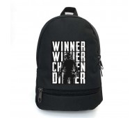 Рюкзак ПУБГ Батлграундс PUBG Battlegrounds подростковый BIG School Bag 0012-XL черный (43 х 30  х 17 см)