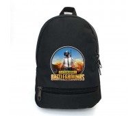 Рюкзак ПУБГ Батлграундс PUBG Battlegrounds подростковый BIG School Bag 009-XL черный (43 х 30  х 17 см)