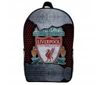 Рюкзак шкільний ФК Ліверпуль (School Gear bag FC Liverpool 02) чорний, 39 х 27 х 14 см