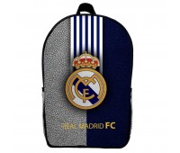 Рюкзак шкільний ФК Реал Мадрид (School Gear bag FC Real Madrid 01) чорний, 39 х 27 х 14 см