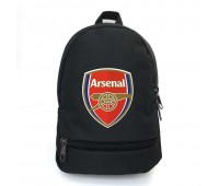 Рюкзак школьный ФК Арсенал (School Bag BIG FC Arsenal - 01) черный (43 х 30 х 17 см)