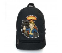 Рюкзак школьный Фоллаут (School Bag BIG Fallout - 09) черный (43 х 30 х 17 см)