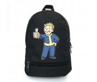Рюкзак школьный Фоллаут (School Bag BIG Fallout - 012) черный (43 х 30 х 17 см)
