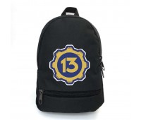 Рюкзак школьный Фоллаут (School Bag BIG Fallout - 013) черный (43 х 30 х 17 см)