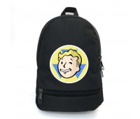 Рюкзак школьный Фоллаут (School Bag BIG Fallout - 015) черный (43 х 30 х 17 см)