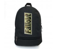 Рюкзак школьный Фоллаут (School Bag BIG Fallout - 016) черный (43 х 30 х 17 см)