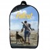 Рюкзак школьный Фоллаут (School Gear bag Fallout 03) черный, 39 х 27 х 14 см