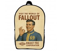 Рюкзак шкільний Фоллаут (School Gear bag Fallout 09) чорний, 39 х 27 х 14 см