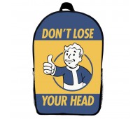 Рюкзак шкільний Фоллаут (School Gear bag Fallout 010) чорний, 39 х 27 х 14 см