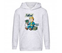 Худи Фоллаут (Fallout 007) детское серое, размер 164