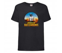 Футболка детская ПУБГ Батлграундс (PUBG Battlegrounds 005) черная 152 см
