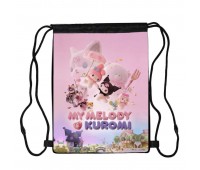 Сумка для обуви Куроми Хеллоу Китти (kuromi hello kitty 03), 410 х 300 мм