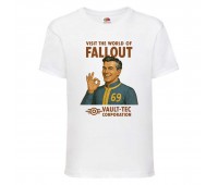 Футболка детская Фоллаут (Fallout 002) белая 116 см