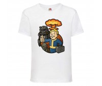 Футболка детская Фоллаут (Fallout 0012) белая 116 см
