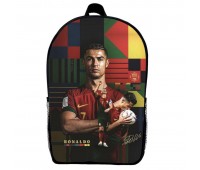 Рюкзак шкільний Кріштіану Роналду футбол (School Gear bag 01) чорний, 39 х 27 х 14 см