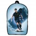Рюкзак школьный Криштиану Роналду футбол (School Gear bag 03) черный, 39 х 27 х 14 см