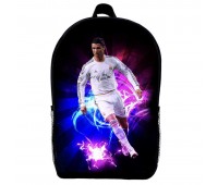 Рюкзак шкільний Кріштіану Роналду футбол (School Gear bag 04) чорний, 39 х 27 х 14 см