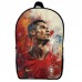 Рюкзак школьный Криштиану Роналду футбол (School Gear bag 011) черный, 39 х 27 х 14 см