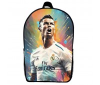 Рюкзак шкільний Кріштіану Роналду футбол (School Gear bag 012) чорний, 39 х 27 х 14 см