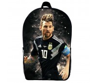 Рюкзак школьный Лионель Месси футбол (School Gear bag 01) черный, 39 х 27 х 14 см
