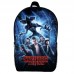Рюкзак школьный Очень странные дела (School Gear bag Stranger Things 010) черный, 39 х 27 х 14 см