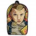 Рюкзак школьный Очень странные дела (School Gear bag Stranger Things 011) черный, 39 х 27 х 14 см