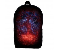 Рюкзак шкільний Дивні дива (School Gear bag Stranger Things 012) чорний, 39 х 27 х 14 см