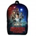 Рюкзак школьный Очень странные дела (School Gear bag Stranger Things 013) черный, 39 х 27 х 14 см