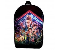 Рюкзак шкільний Дивні дива (School Gear bag Stranger Things 014) чорний, 39 х 27 х 14 см