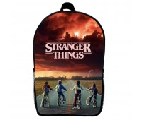 Рюкзак шкільний Дивні дива (School Gear bag Stranger Things 015) чорний, 39 х 27 х 14 см