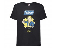 Футболка детская Фоллаут (Fallout 0026) черная 128 см
