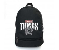 Рюкзак школьный Очень странные дела (Stranger Things 07) School Bag BIG черный 43 х 30 х 17 см