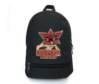 Рюкзак школьный Очень странные дела (Stranger Things 08) School Bag BIG черный 43 х 30 х 17 см