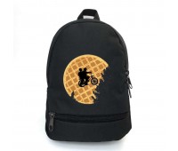 Рюкзак школьный Очень странные дела (Stranger Things 09) School Bag BIG черный 43 х 30 х 17 см