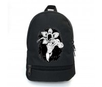 Рюкзак школьный Очень странные дела (Stranger Things 013) School Bag BIG черный 43 х 30 х 17 см