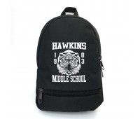 Рюкзак школьный Очень странные дела (Stranger Things 015) School Bag BIG черный 43 х 30 х 17 см
