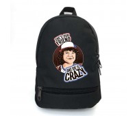 Рюкзак школьный Очень странные дела (Stranger Things 017) School Bag BIG черный 43 х 30 х 17 см
