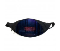 Поясная сумка бананка Очень странные дела Stranger Things 04 Gear Bag черная