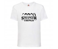 Футболка детская Очень странные дела (Stranger Things 006) белая 140 см