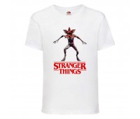 Футболка детская Очень странные дела (Stranger Things 0016) белая 128 см