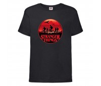 Футболка детская Очень странные дела (Stranger Things 0020) черная 116 см