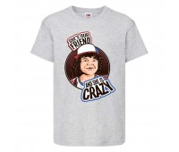 Футболка детская Очень странные дела (Stranger Things 0039) серая 140 см