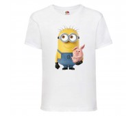 Футболка Миньоны (Minions 06) белая 104 см