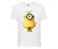 Футболка Миньоны (Minions 09) белая 164 см