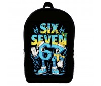 Рюкзак шкільний six seven Сикс севен 6 7 (School Gear bag 02) чорний, 39 х 27 х 14 см